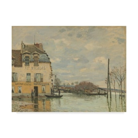 Alfred Sisley 'Flood At Portmarly' Canvas Art,18x24